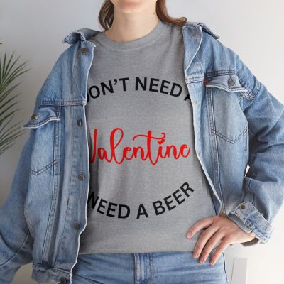 Cheeky Valentine Beer Humor Tee Gildan 5000 T-Shirt - Image 20