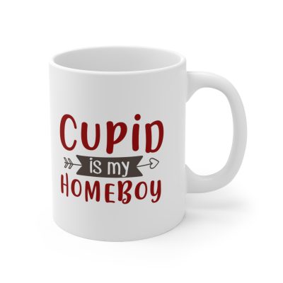 Cupid Is My Homeboy Ceramic Mug 11oz - Image 3