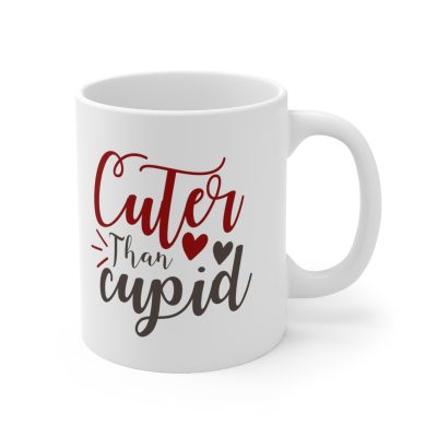 Cuter than Cupid Ceramic Mug 11oz - Image 3