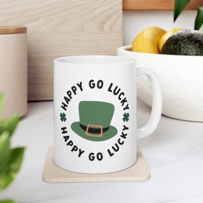 Cheerful Leprechaun's Top Hat Ceramic Mug 11oz - Image 7