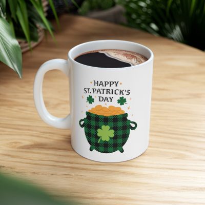 Pot o' Gold Festive Ceramic Mug 11oz - Image 8