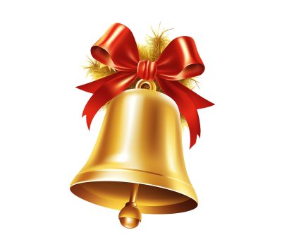 Season's Greetings Bell Clipart - Instant Download