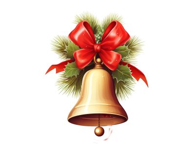 Holiday Charm Bell Clipart - Commercial Use