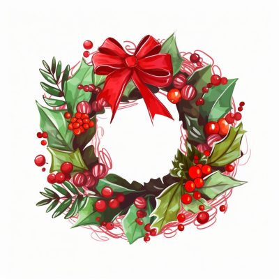 Christmas Angel Wreath Graphics for Spiritual Designs - Image 6