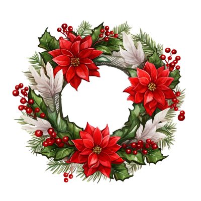 Holiday Wreath Graphics Set - Christmas Creativity