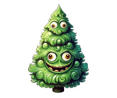 Festive Tree Illustrations for Holiday Projects - Image 3