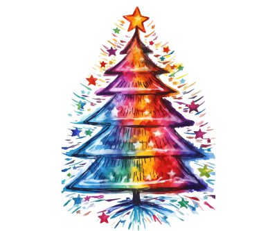 Handcrafted Tree Images for Christmas Creations