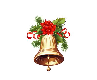 Merry and Bright Bell Images - Digital Download