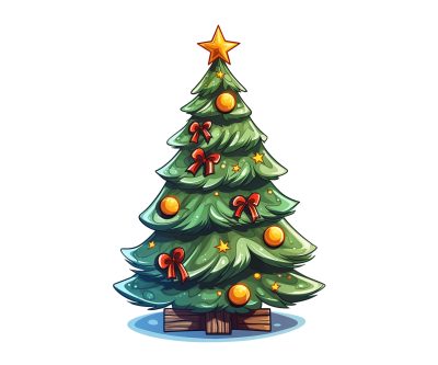 Festive Tree Illustrations for Holiday Projects - Image 4