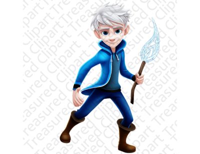 Christmas Charm: Jack Frost Digital Art for Creative Use