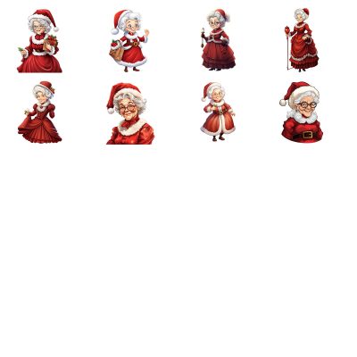 Snowmen & Holiday Friends Clipart - 300dpi PNG Download - Image 3