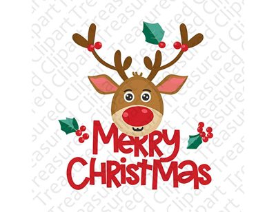 Charming Reindeer Clipart for Festive Designs