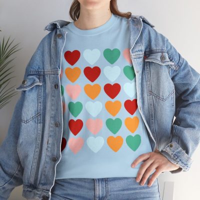 Kaleidoscope of Hearts Tee Gildan 5000 T-Shirt - Image 49