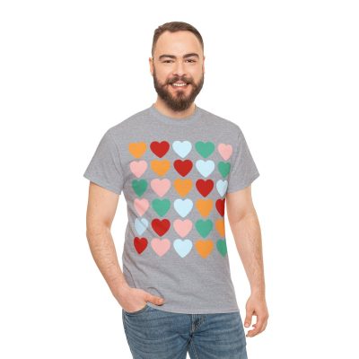 Kaleidoscope of Hearts Tee Gildan 5000 T-Shirt - Image 42