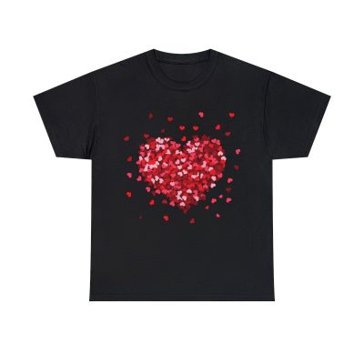 Love Blossom Red Petal Heart Tee Gildan 5000 T-Shirt - Image 8