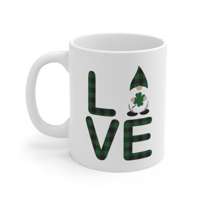 Gnome in Love - St. Patrick's Day Ceramic Mug 11oz