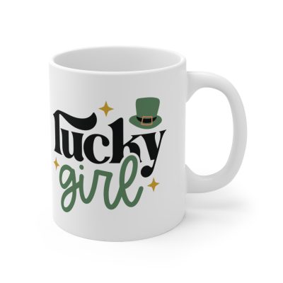 Lucky Girl Charm Cup -  Ceramic Mug 11oz - Image 3