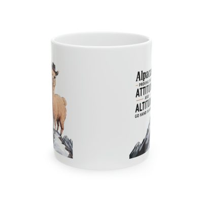 Alpacas: Attitude and Altitude Ceramic Mug 11oz - Image 2