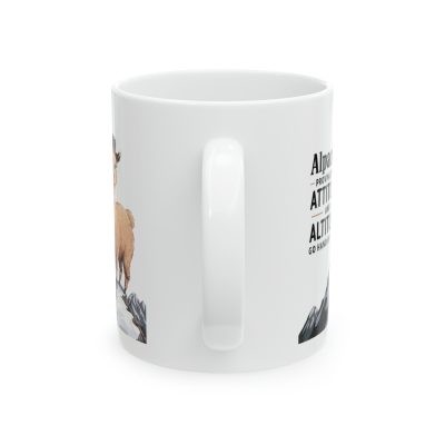 Alpacas: Attitude and Altitude Ceramic Mug 11oz - Image 3