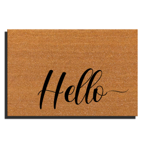 Hello Coir Doormat