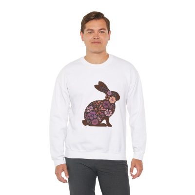 Floral Bunny Graphic Sweatshirt - Cozy & Ethical Unisex Top - Image 18