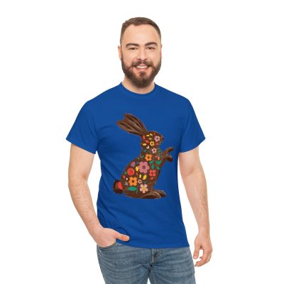 Floral Easter Bunny Tee - Spring Celebration Cotton T-Shirt - Image 54