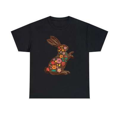 Floral Easter Bunny Tee - Spring Celebration Cotton T-Shirt - Image 26