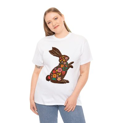 Floral Easter Bunny Tee - Spring Celebration Cotton T-Shirt - Image 17