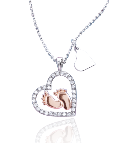 Happy Ist Mother's Day Babyfeet Necklace - Image 3