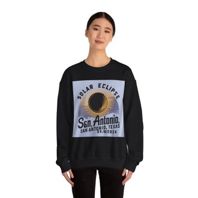 San Antonio Solar Eclipse 2024 Commemorative Sweatshirt - Image 27